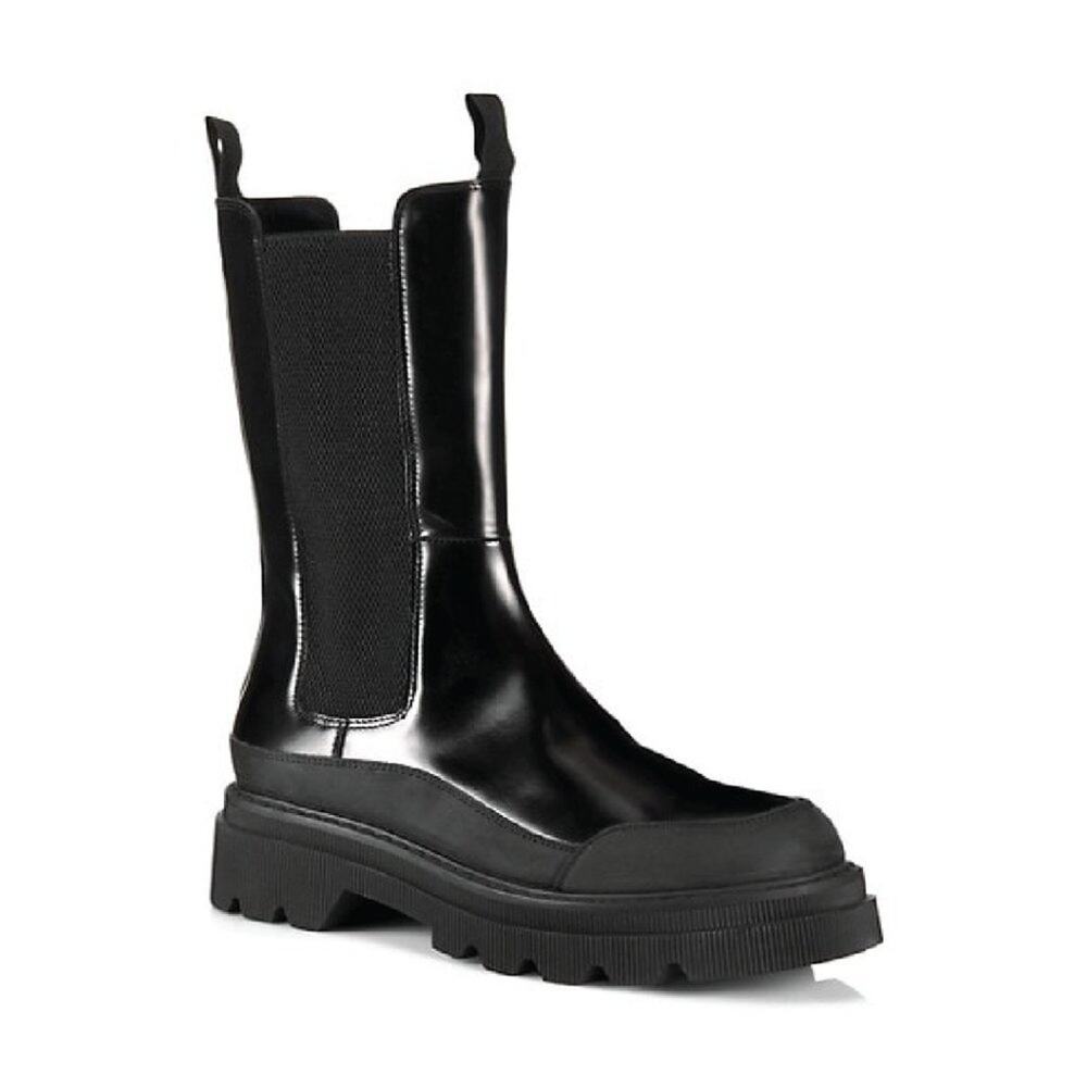 Voile Blanche - Black Melba Waxed Leather Boots - EU 40 (US 10)
